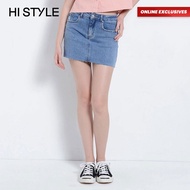 [Online Exclusives] HI STYLE Women Denim Short Skirt - Blue - FVA410087