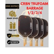 [ READY STOCK KL] CRBN TruFoam Barrage TFB 1 TFB2 TFB3 TFB4 TF Pickleball Paddle (14mm)