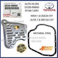 『WM』TOYOTA ALTIS ZRE142 1.8 WISH ZGE20 1.8 AUTO FILTER GEAR BOX SET 35330-0W060 35168-12091