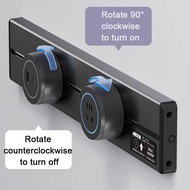 Waterproof Movable Power Track Socket Home Appliances Wall Mounted Socket Universal USB Fast Chargin