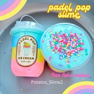Padel Pop Patatos Slime Wangi Ice Cream Slime Texture Original Slime Fluffy Slime