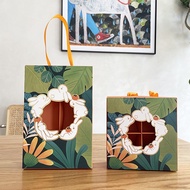 10pcs/2023 New Style Mid-Autumn Festival Mooncake Gift Box/4pcs 6pcs Snowskin Mooncake Egg Yolk Crisp Packaging Box/Drawer Type Mid-Autumn Festival Gift Box/Foldable Hollow Window Design Mooncake Gift Box/Handmade