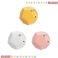 KUGIGI Automatic Rotating Timer, 12-hedron 2 Volume Adjustable USB Rechargeable Timer, Custom Countd