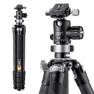 K&amp;F Concept Carbon Camera Tripod 170cm with 10-Layer Carbon Fiber, 4-Section Nut Lock Design, 35mm Ball Head, 32mm Pipe Diameter, Load Capacity of 25kg, Compatible with DSLR Cameras Canon Nikon Sony[Tripods][Japan Product][日本产品]