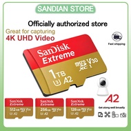 SanDisk Extreme® microSDXC™ UHS-I CARD (16G/128GB/256GB/512G/1TB) Micro SD Card A2 100MB/s U3 4K