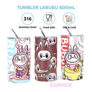 Labubu Tumbler 600 mL / Americano Stainless Steel Aesthetic Tumbler / Girls' Tumbler