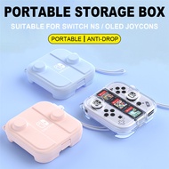 PC Portable Storage Box With Game Card Slots Suitable For Nintendo Switch Joycon Transparent Crystal