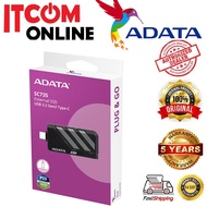 ADATA SC735 1TB 2TB GEN2 USB 3.2 TYPE-C EXTERNAL SSD GREY/BLUE