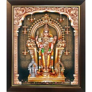 Murugan (Thiruchendoor) Digital Photo with Lamination and Frame (L310)