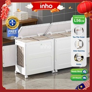 INHO L56cm Multipurpose Top Flip Storage Box Foldable Storage Cabinet Clothes Toy Storage Organizer