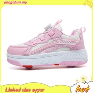 Hot sale！！！ 30-40 LED Double Roller Skate Shoes Women Men Automatic Luminous Sneakers roller shoes k