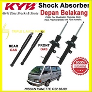 NISSAN VANETTE C22 88-90 KYB / KAYABA  SHOCK ABSORBER SET