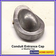 ✻ ♕ Conduit Electrical Service Entrance Cap or Weather Cap 2, 2-1/2, 3, 4 inches
