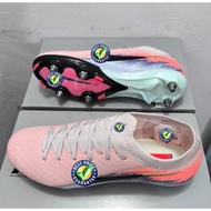 Football boots SG 39-45eur men's new pink color outdoor knitted durable Soccer shoes