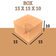 Plain Cardboard Brown Cardboard Box DieCut 15x15x10