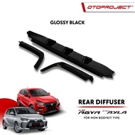 rear diffuser belakang mobil all new agya 2023 2024 otoproject - black glossy
