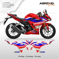 CBR 150 R NEW LIVERY TEAM HONDA CASTROL GP 2025 STRIPING CBR 150 K45R STICKER/ CUSTOM DECALDesign