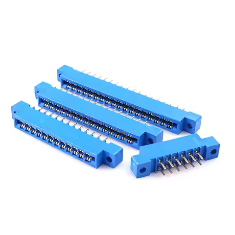10pcs Flange 805 Card Edge Connector 3.96 mm Pitch 8 12 16 20 24 30 36 44 56 72 Pin PCB Gold Finger 
