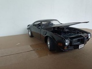 1973 Pontiac Firebird Trans Am Black 1/24 Diecast Model Car by Motormax美式經典肌肉模型車約20×8公分 #23畢業出清