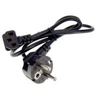Angled C13 Computer EU Power Cable Type F Adapter Plug to IEC C13 Extension Cord For Monito