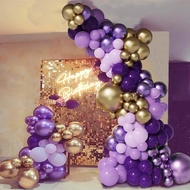 Birthday Party Decorations Purple Balloons Garland Arch Kit Elegant Background For Wedding Valentine
