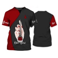 Y2K Manicurist Tee - 3D Nail Polish Top