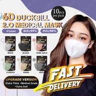 Ready Stock Mask Duckbill 6D 2.0 Pro Max Disposable Mask 4ply Earloop Mask Face Mask