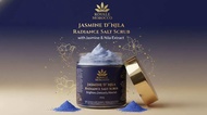 Morocco Scrub Nila 2 in 1 Jasmine D’Nila Salt Scrub Bath Body 2 in 1 soap - Blue jar with gold lid j