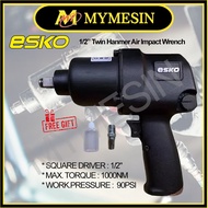 MY ESKO EA-1302 1/2" 1000Nm Twin Hammer Air Impact Wrench (Black)
