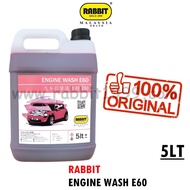 RABBIT ENGINE WASH E60 - 5Lt - chemical cuci engine / pencuci enjin / engine chemical wash / engine 