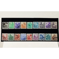 Lot of 18 East Germany DDR 1955-1957 5 Year Plan Stamps