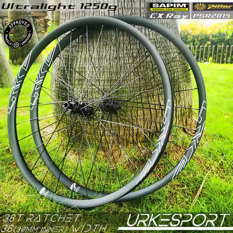 29er Ultralight XC MTB Carbon Wheels 36mm External 30mm Inner 1250g Sapim CX Ray / Pillar 2015 UM03D