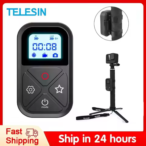 TELESIN T10 Bluetooth Remote Control Wireless Smart Remote For GoPro Hero 12 11 10 9 For GoPro 80M a