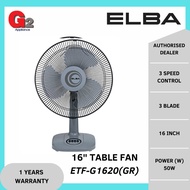 Elba [Authorised Dealer] 16" Table Fan ETF-G1620(GR) - Elba 1 Year Warranty