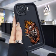 Casing hp for OPPO A93 2020 Reno 4F Reno 4 Lite F17 Pro Case Macan Api Silicone Case Cesing Bagus Se