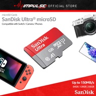 SanDisk Ultra A1 microSD Memory Card SD Card 120MB/S Class 10 - (64GB/128GB/256GB/512GB)