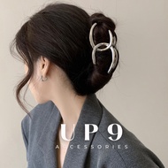 UP9 Luxurious X-shaped hair clip, Luxurious metal hair clip NGX9