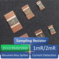 20Pcs SMD Mounted Alloy Splitter 1mR 2mR PW5930 PW3920 PW2512 1% Current Detection Sampling Resistor