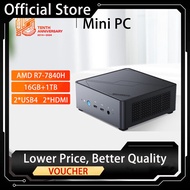 MECHREVO Wujie S mini PC R7-7840H 16GB+1TB 120HZ MECHREVO Mini Desktop Computer MECHREVO mini pc 机械革