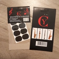 saxophone  mouthpiece cushions 牙墊 薩克斯風 吹嘴 墊片 吹口 護片 吹咀牙墊 吹咀墊片 單簧管 牙貼片 牙墊 防咬墊 吹嘴 墊片 8片裝 黑色  豎笛 色士風