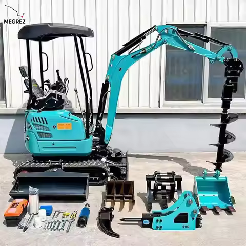 Mini 1 Excavator 2 Ton Crawler Digger CE EPA Mini Pelle Kubota Engine Hydraulic 5 Ton Excavator Dies