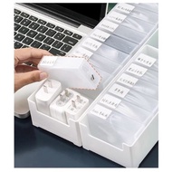 (BOW) Data Cable Storage Box hp Storage Box Organizer Wire Cable Data