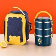 Stackable Lunch Box Japanese Style Thermal Bento Lunch Boxes For Indoor Outdoor