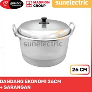 Maspion ALU Dandang Economic Steamer / Steamer / Distinctive / Steamed Pot + Nest + Lid 26 cm FYI