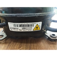 ORIGINAL USED SHARP 2 DOOR REFRIGERATOR COMPRESSOR VMH1111Y GAS R600a FOR INVERTER FRIDGE