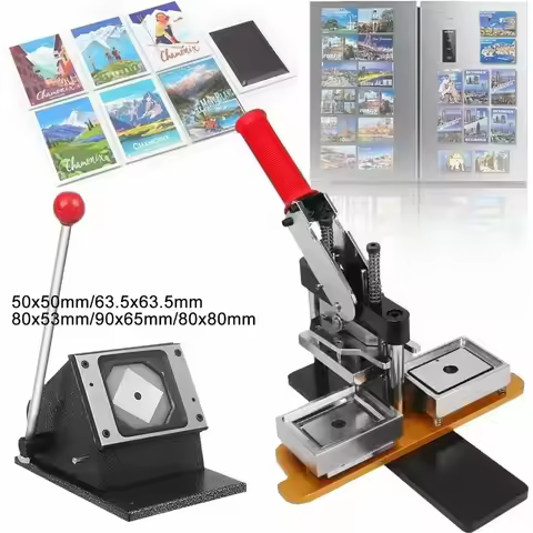 DIY Fridge Magnet Machine Set or Materials 50x50mm/63.5x63.5mm/53x80mm/65x90mm/80x80mm Make Your Fav