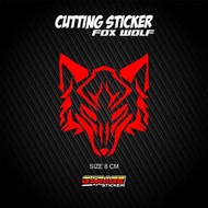 Alpha Wolf Head Stickers for Motor Decals Dominant Fox Waterproof Sticker Vinyl Motor Decal Cars