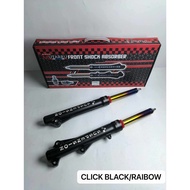 MUTARRU CNC RACE SUSPENSION FRONT SHOCK ASSEMBLY TITANIUM AEROX / NMAX / RAIDER / MIO / CLICK / BEAT