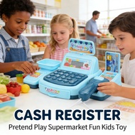 Register Kids Machine Play Set Toys Kids Lelaki Supermarket Casher Budak Pretend
