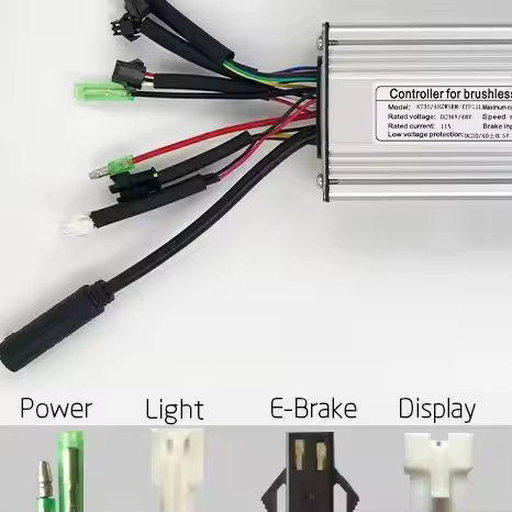 22A Square Wave Controller For 500W-700W Motor Waterproof Motor Head With Double-headed Lamp Wire Sl
